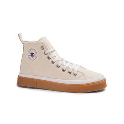 نیم بوت اسپرت مردانه رنگ کرم مدل آل استار کانورس Converse