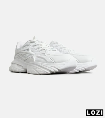 کفش کتانی مردانه و زنانه سفید BALENCIAGA runner sneaker مدل 7892