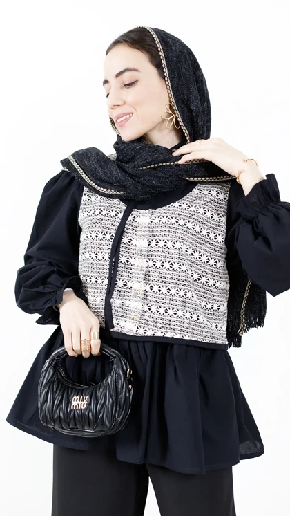 شومیز قلاب بافی