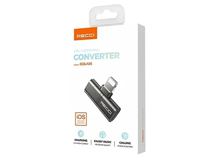 مبدل لایتنیگ 2 در 1 رسی RECCI RDS-A05 Lightning Converter