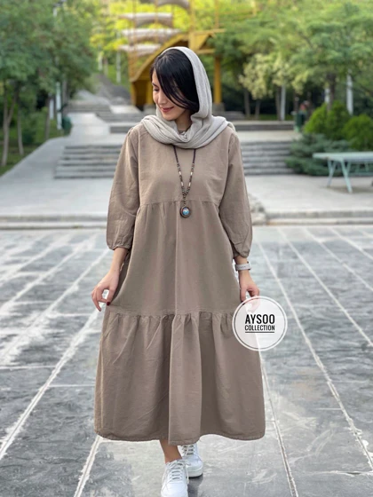 پیراهن مانتویی آیسو