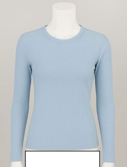 بلوز آستین بلند یقه گرد