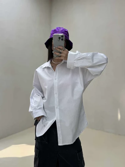 شومیز ساده پنبه‌ای