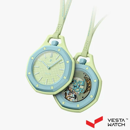 ساعت اودمار پیگه x سواچ AP X SWATCH کالکشن رویال پاپ مدل BLAUE ACHT