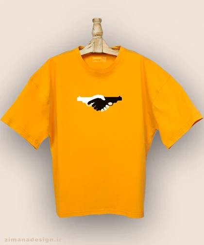 تیشرت لش مردانه و زنانه طرح دست به تفنگ کد 949