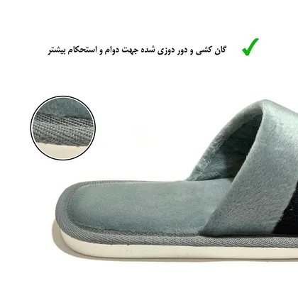 دمپایی حوله ای نیکتا مدل C-3 کد RS-GY-196