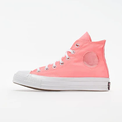 کتانی ساق‌دار صورتی برند کانورس converse