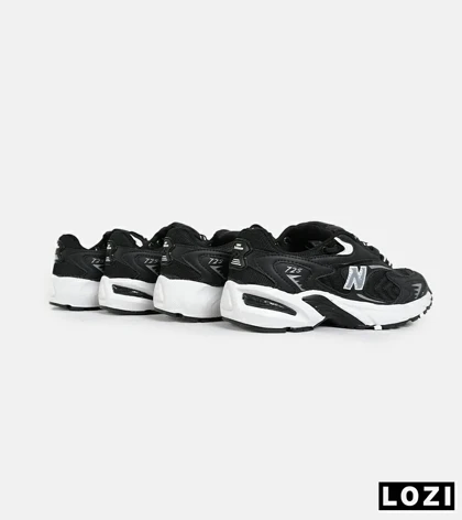 کفش کتانی مردانه و زنانه مشکی سفید NEW BALANCE 725