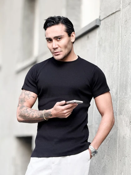 تیشرت ورزشی Fit-shert کبریتی مشکی