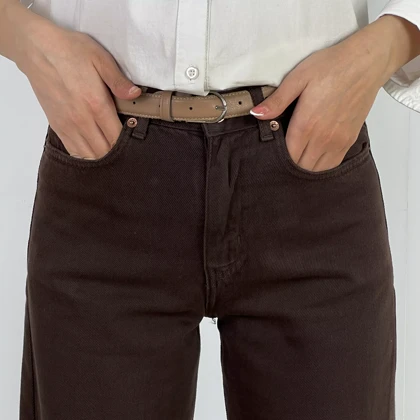 شلوار جین نیم بگ 1007745