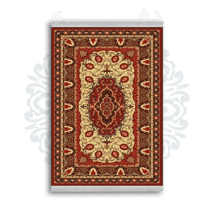 *جدید* فرشینه از جنس پارچه شانل مخمل ترک طرح فانتزی برند دفه کد 138