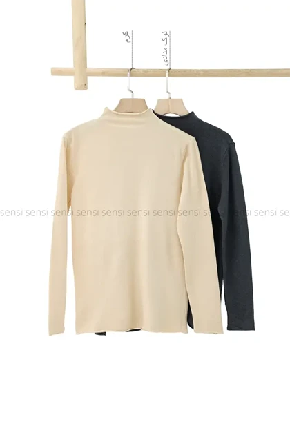 بلوز بافت یقه 3سانت وارداتی کد1004617