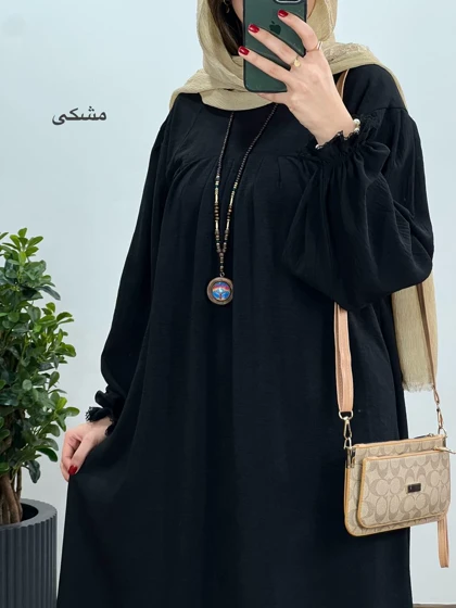 مانتو عبایی بلند رایلی 9 با کد 3681