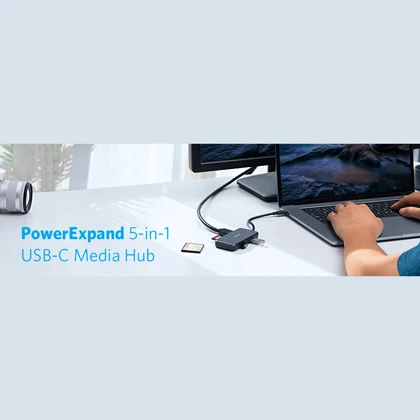 هاب تایپ سی 5 پورت یو اس بی 3.0 انکر A8334HA1