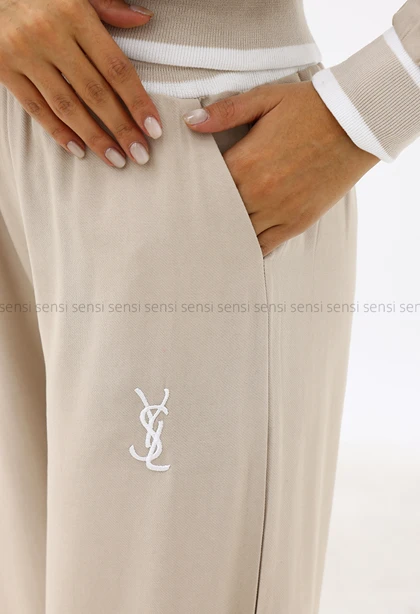 ست زنانه دوتیکه سویشرت شلوارyslسیلک کد1006962