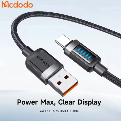 کابل تایپ سی 6 آمپر مک دودو MCDODO مدل CA_033 طول 1.2 متر