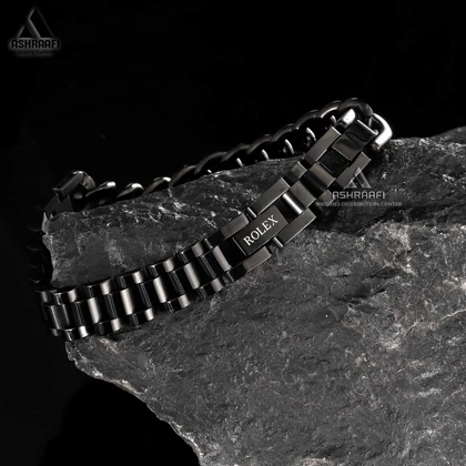 دستبند مشکی رولکس Rolex Bracelet K04