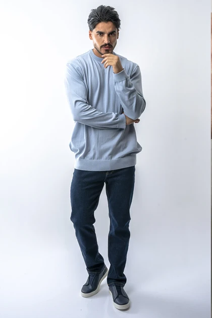 بافت آستین بلند بیسیک مردانه