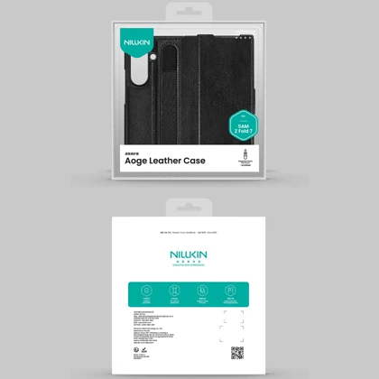 کیف گوشی سامسونگ Galaxy Z Fold7 نیلکین Nillkin Aoge Leather - قابل تبدیل به هولدر موبایل