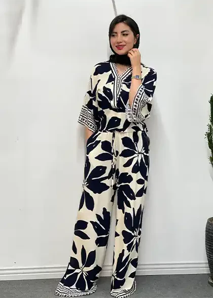 کراپ شلوار هاوایی کد 4073