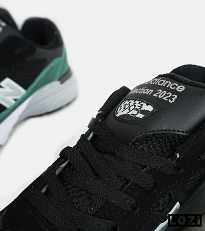 کفش کتانی بزرگ پا مشکی سبز NEW BALANCE 993