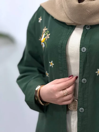 مانتو گلدوزی آیسو بابونه