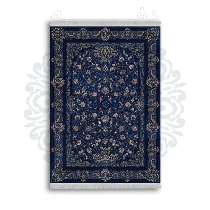 *جدید* فرشینه از جنس پارچه شانل مخمل ترک طرح فانتزی برند دفه کد 1453