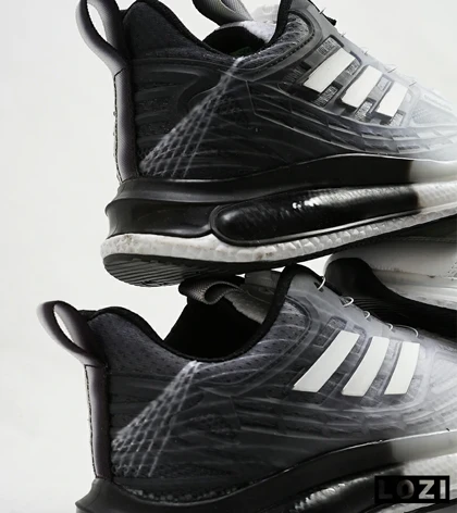 کفش کتانی مردانه مشکی سفید ADIDAS Solar disk V2