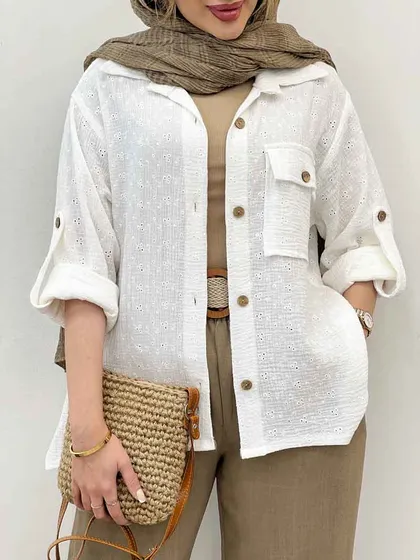 شومیز تک جیب سیما