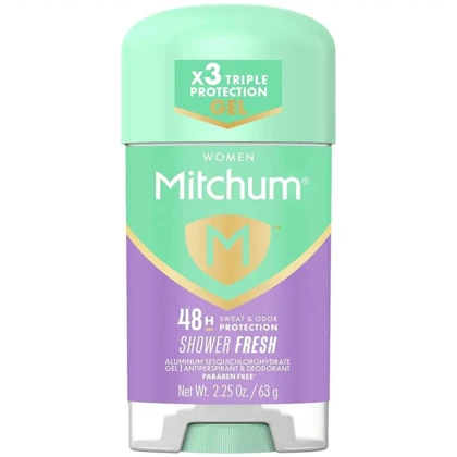 دئودورانت ژلی ضد تعریق زنانه میچام Mitchum مدل 48H Shower Fresh حجم 63g