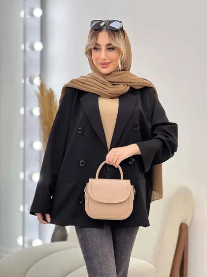 مانتو مازراتی شش دکمه جیب نما