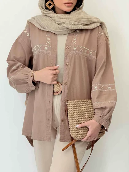 شومیز گلدوزی آدلیا