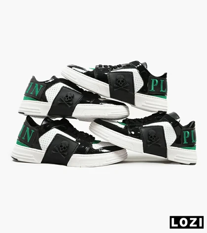 کفش اسنیکرزمشکی سفید سبز PHILIPP PLEIN