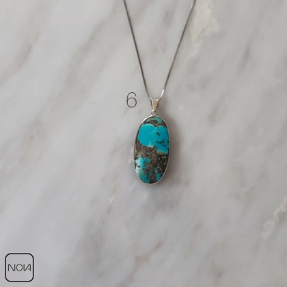 گردنبند فیروزه زنانه - کد 251288