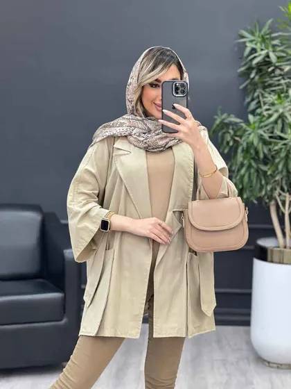مانتو لینن جیب پاگن