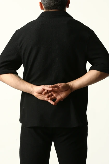 پیراهن آستین کوتاه یقه انگلیسی مردانه