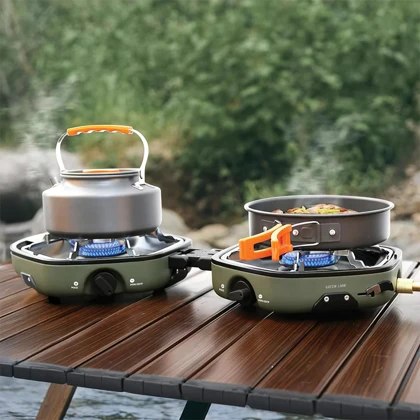 اجاق گاز کمپینگ تاشو دو شعله GREEN LION Twin Flame Foldable