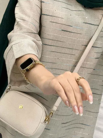 مانتو لینن نچرال یقه دار