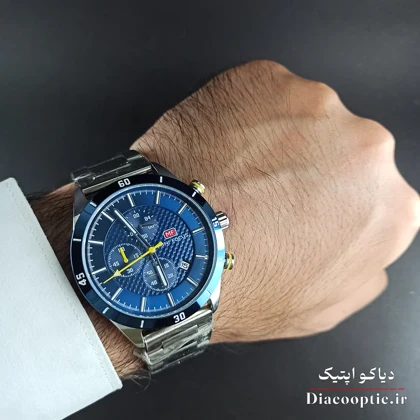 ساعت مچی مردانه اورجینال موتور ژاپنی برند مینی فوکوس سه موتور مدل Mf0403G.02