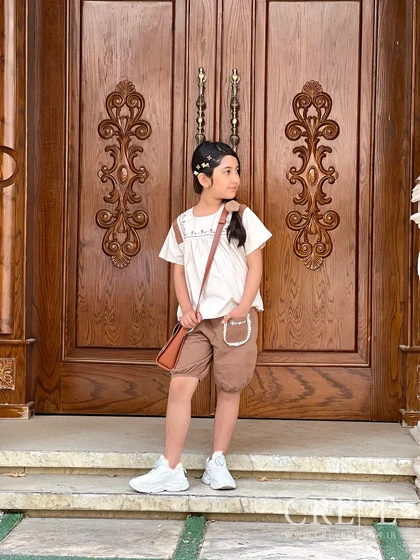 بلوز برش‌دار گلدوزی