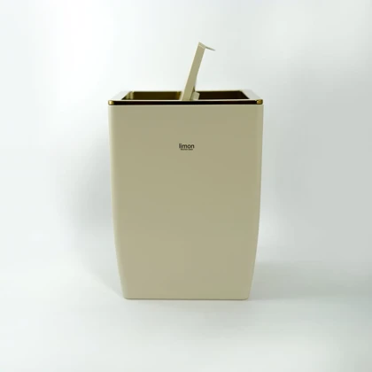 سطل و فرچه چهار گوش 2جداره کلاسیک لیمون