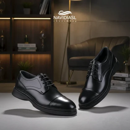 کفش مردانه چرم کد 6018025