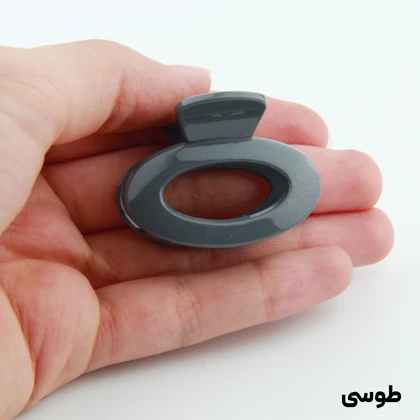 کلیپس دخترانه مدل بیضی کوچک دو رنگ