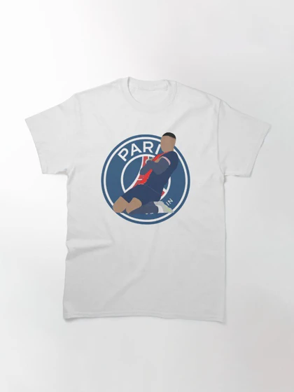 تیشرت ورزشی پاری سن-ژرمن | تیشرت Paris Saint-Germain طرح Kylian Mbappe Jersey Art کد 148380