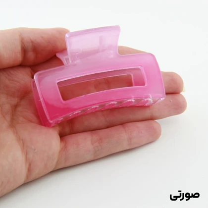 کلیپس دخترانه مدل مستطیل ساده دو رنگ کوچک