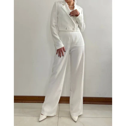 کت و شلوار زنانه‌ی کرپ لیون (Leone) کد 5461