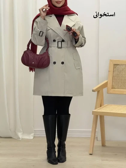 3707-بارانی آستردار دانهیل