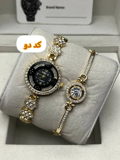 ساعت مجلسی دخترانه یا زنانه به همراه دستبند رایگان
