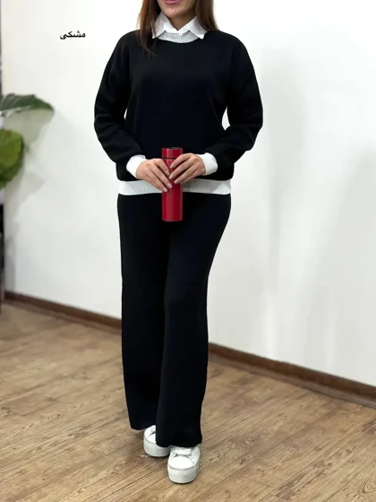 ست تونیک و شلوار بافت هستی