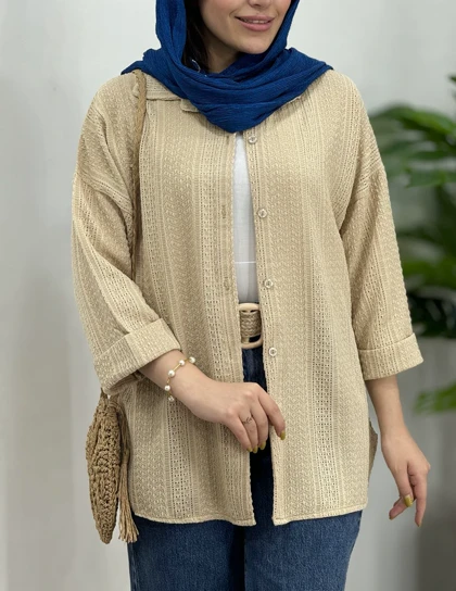 تونیک مانتویی سوزندوزی مراکشی مشکی کد 3109